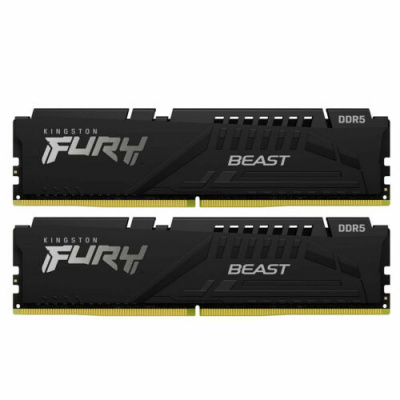   DDR 5 DIMM 64Gb PC48000, 6000Mhz, Kingston FURY Beast Black CL40 (Kit of 2) (KF560C40BBK2-64) (retail)