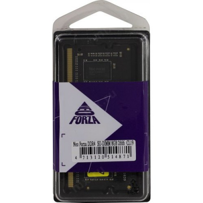 ������ ��� �������� Neo Forza SO-DIMM DDR4 DIMM 8 �� PC4-21300 (DDR4 2666 ���) (NMSO480E82-2666EA10)
