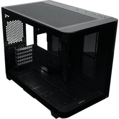 ������ XASTRA QR600M  0F-UC Black mATX/Aquarium/Curve Glass /Led Strip/No fans/Type-C/ QR600M-0F-UC-L