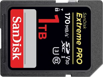 SanDisk ����� ������ 1TB Extreme PRO SDXC Card UHS-I V30 U3. ����: ������