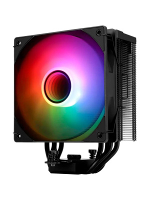 ����� Thermalright Assassin Spirit 120 Vision ARGB Soc-AM5/AM4/1200/1700/1851 ������ 4-pin 27dB Al+Cu LCD Ret (AS120-VISION-BL-ARGB)