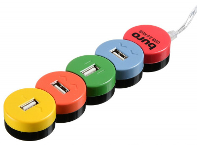  USB 2.0 Buro BU-HUB4-0.5-U2.0-Snake