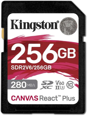���� ����� SDXC 256GB Kingston SDR2V6/256GB Canvas React Plus w/o adapter