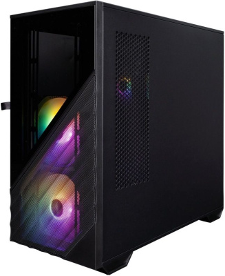 ������ 1STPLAYER DK D7 Black  mATX  3x120mm LED fans  D7-BK-3F1
