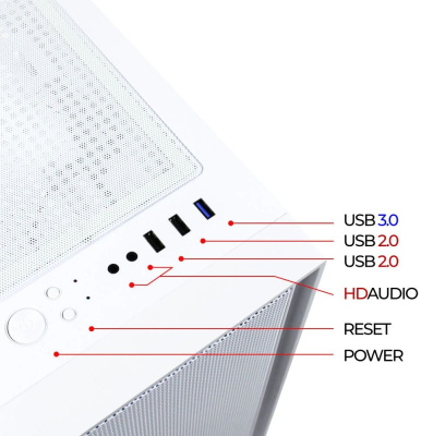 ������ �� ��� �� Ginzzu CL560 White mATX