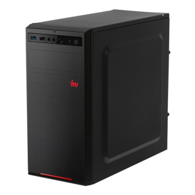  IRU Home 315 MT i5 9400F (2.9)/8Gb/1Tb 7.2k/GTX1050Ti 4Gb/Free DOS/GbitEth/400W/Black