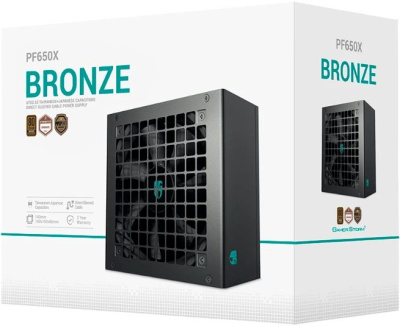 ���� ������� Deepcool GamerStorm PF650X, ATX 2.52, 650W,  80+ Bronze, ������, retail