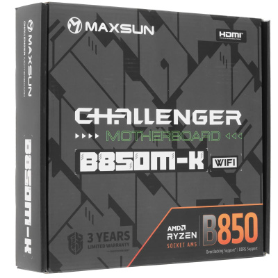 ����������� ����� Maxsun Challenger B850M-K WIFI, Socket AM5, mATX, Ret