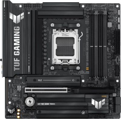 ����������� ����� ASUS TUF GAMING B850M-PLUS WIFI, SocketAM5, AMD B850, mATX, Ret 90MB1IY0-M0EAY0