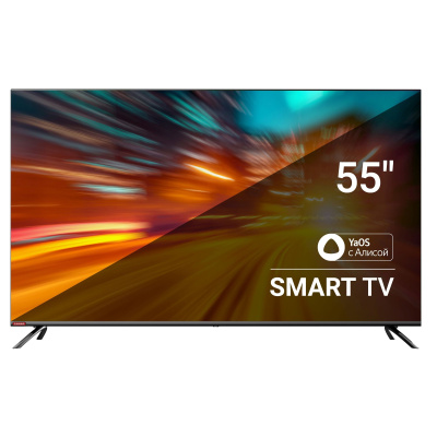 ��������� LED SunWind 55" SUN-LED55XU401 ������.�� Frameless ������ 4K Ultra HD 60Hz DVB-T DVB-T2 DVB-C DVB-S DVB-S2 USB WiFi Smart TV