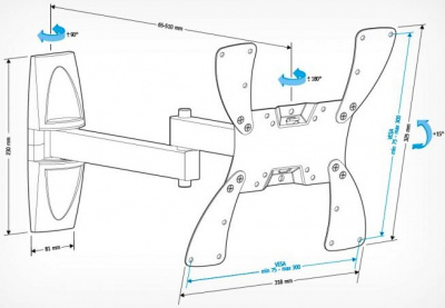 ��������� Holder LCDS-5046 Black 22" - 42"