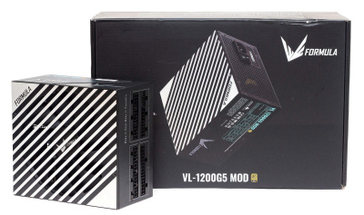 ���� ������� Formula ATX 1200W VL-1200G5 MOD Gen5 80+ gold 24pin APFC 140mm fan lt.blue LED 7xSATA Cab Manag RTL