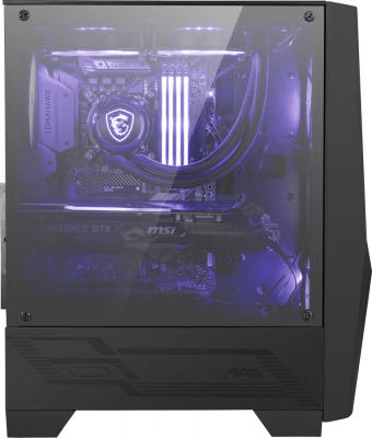 ������ MSI MAG FORGE 100M / mid-tower, ATX, tempered glass side panel / 2x RGB 120mm & 1x 120mm fans inc. / MAG FORGE 100M