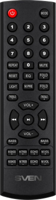 ��������� ������� 2.0 SVEN PS-950 ������ (2x80 W, IPx4, mini Jack, 2 � 6.35 �� Jack, USB, NFC, Bluetooth, FM, micro SD, ���, 2 x 4400 �A, LED ���������)