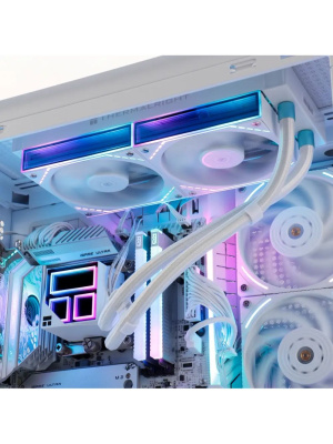 ������� �������� ���������� Thermalright Frozen Infinity 240 White / 2x120mm ARGB PWM Fans / TRFI240W
