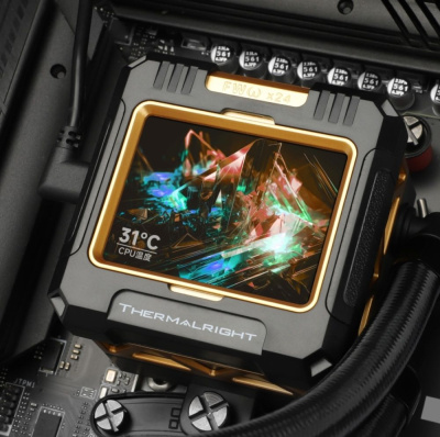 ������� ����������� ���������� Thermalright Frozen Warfram 360 Black ARGB, �������� 360 ��, 2000 ��/���, 23 ���, PWM, ������, ARGB ��������� (F-WFRAME-360-BL-ARGB)