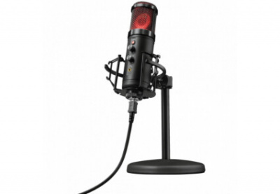  Trust GXT 256 Exxo USB Streaming Microphone, RGB, Black  (23510)