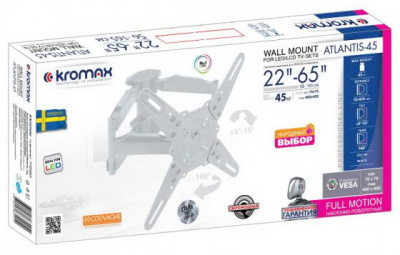 ��������� Kromax ATLANTIS-45 ����� 22"-65" max 45�� VESA 400�400 ��������-����������