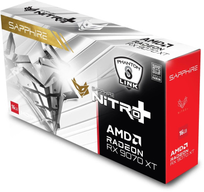 ���������� AMD Radeon RX 9070 XT Sapphire Nitro+ PhantomLink Polar Edition OC 16GB (11348-09-20G)