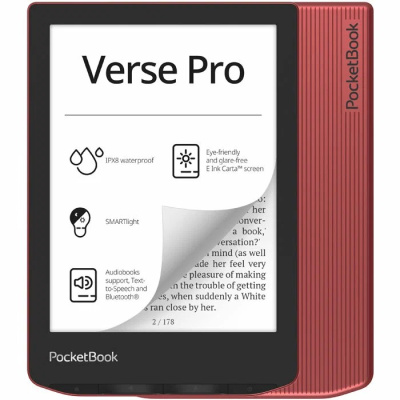 Книга электронная PocketBook 634 Verse Pro Passion Red (красный) (6