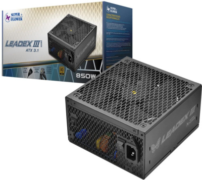 ���� ������� �� Super Flower Leadex III Gold 850W, ATX 3.1, Full Modular, SF-850F14GE(GL)