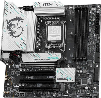 ����������� ����� MSI B860M GAMING PLUS WIFI, Socket-1851, Intel B860, mATX, Ret