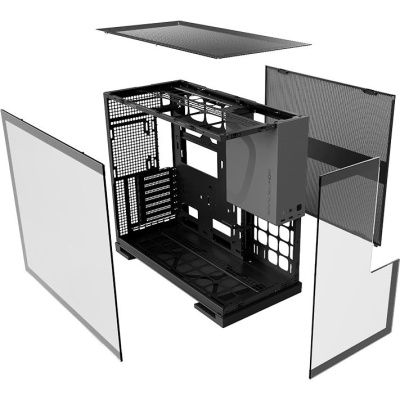 ������ Geometric Future Model 5 Black Gray with fans / mid tower, E-ATX / 5x140mm ARGB fans / 1AM5WKBK02100
