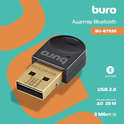 Bluetooth- USB Buro BU-BT530 Bluetooth 5.3+EDR class 1.5 20 
