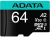 Карта памяти 64Gb MicroSD ADATA + SD адаптер (AUSDX64GUI3V30SA2-RA1) Карта памяти 64Gb MicroSD ADATA + SD адаптер (AUSDX64GUI3V30SA2-RA1)