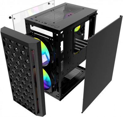 ������ Powercase Mistral Micro T3B Black mATX, Mini-ITX, Midi-Tower, ��� ��, � �����, ���������, Audio, USB 3.0, 2xUSB 2.0 (CMIMTB-L3)