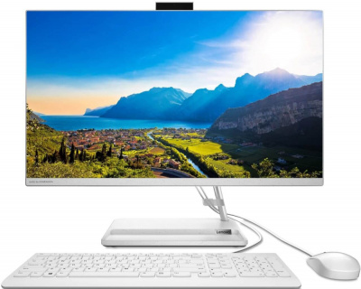  Lenovo IdeaCentre AIO 3 24ITL6   23.8"(1920x1080)/Intel Core i5 1135G7(2.4Ghz)/8192Mb/256SSDGb/noDVD/Int:Intel Iris Xe Graphics/BT/WiFi/war 1y/6.81kg/white/noOS + RU kbd, mouse USB