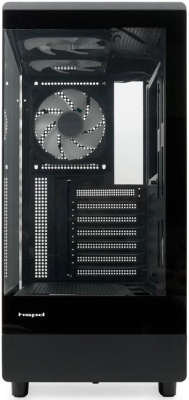 ������ �� ��� ����� ������� HSPD F510, Panoramic Mid Tower, Black, F510-TGBK-ARGB