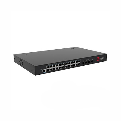 ����������� ����������� ���������� ������ L3 Qtech QSW-4700-28TX, 24 ����� 10/100/1000 BASE-T, 4 ����� 10GbE SFP+