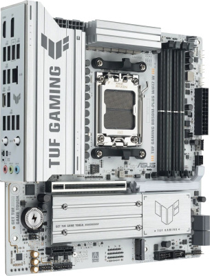 ����������� ����� ASUS TUF GAMING B850M-PLUS WIFI7 W, Socket AM5, AMD B850, mATX, Ret 90MB1MD0-M0EAY0