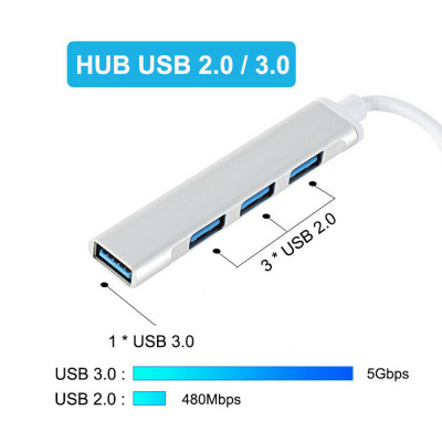 ORIENT CU-323, Type-C USB 3.0 (USB 3.1 Gen1)/USB 2.0 HUB 4 �����: 1xUSB3.0 + 3xUSB2.0, USB ������ ��� �, ����������� ������, �����������