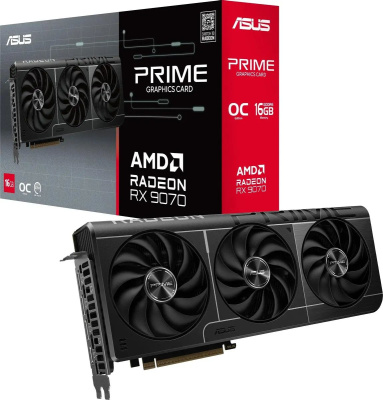���������� ASUS AMD Radeon RX 9070 PRIME-RX9070-O16G 16�� PRIME, GDDR6, OC, Ret 90YV0LI1-M0NA00