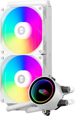 ������� ����������� ���������� PCcooler DA240 ARGB WH, 4-pin, ARGB, 120��, �����, retail