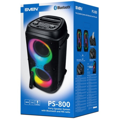   Sven PS-800, 100, FM, AUX, USB, microSD, NFC, Bluetooth, ,  (SV-021511)