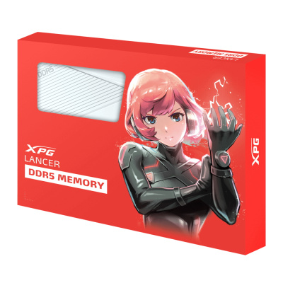 ������ ADATA 64GB DDR5 6000 DIMM XPG Lancer AX5U6000C3032G-DCLAWH 2*32, 1.4V, CL30-40-40, On-Die ECC, Power Management IC, white