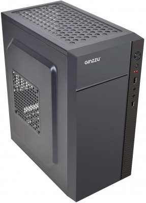  Ginzzu B220 Black mATX, Mini-ITX, Mini-Tower,  , 2xUSB 2.0, Audio