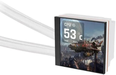 ������� �������� ���������� Thermaltake MAGFloe 420 Ultra Snow ARGB Soc-AM5/AM4/1200/1700/1851 ����� 4-pin LCD Ret (CL-W452-PL14SW-A)