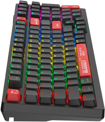 ���������� A4Tech Bloody WS98 Black ������������ (BT/Radio), ������������, ������������� BLMS Red Plus, �������� ����, ��������� ������, USB