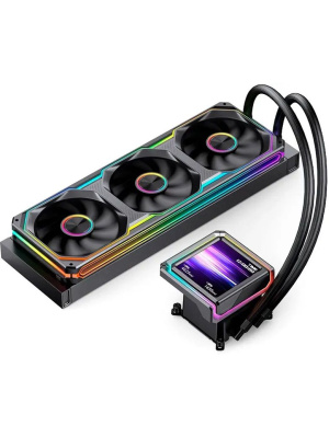 �������� �������� ���������� JONSBO TX-360 Black LGA 1851/1700/1200/115X/AM5/AM4 (TDP 320W, ARGB FAN and ARGB LCD Display PUMP,  PWM, TRIPLE FAN 120mm, ������) RET