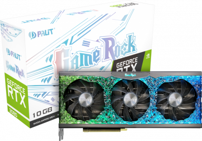  nVidia GeForce RTX3080 Palit GameRock 10Gb LHR (NED3080U19IA-1020G V1)