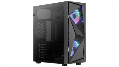 ������ Aerocool Glider Cosmo-G-BK-v1 ������ ��� �� ATX 7x120mm 2xUSB2.0 1xUSB3.0 audio bott PSU