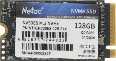 ���������� SSD Netac PCIe 3.0 x4 128GB NT01NV30ES-128-E4X NV30ES M.2 2242