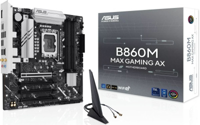 ����������� ����� ASUS B860M MAX GAMING AX, Socket LGA1851, B860, mATX, Ret 90MB1JZ0-M0EAY0