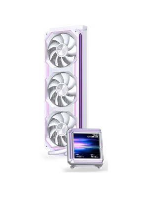 �������� �������� ���������� JONSBO TX-360 White LGA 1851/1700/1200/115X/AM5/AM4 (TDP 320W, ARGB FAN and ARGB LCD Display PUMP,  PWM, TRIPLE FAN 120mm, �����) RET
