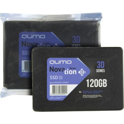 SSD  120  Qumo Novation 3D TLC Q3DT-120GMCY SATA