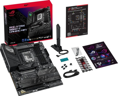 ����������� ����� ASUS ROG STRIX B860-F GAMING WIFI, Socket-1851, Intel B860, ATX, Ret 90MB1JG0-M0EAY0